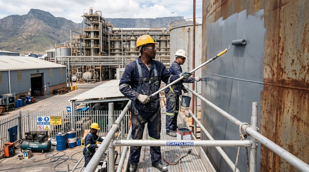 Professional factory painting contractors in Mossel Bay - industrial coating specialists